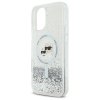 Karl Lagerfeld KLHMP16SLGKCSGH iPhone 16 6.1 hardcase transparent Liquid Glitter Karl&Choupette Head Magsafe